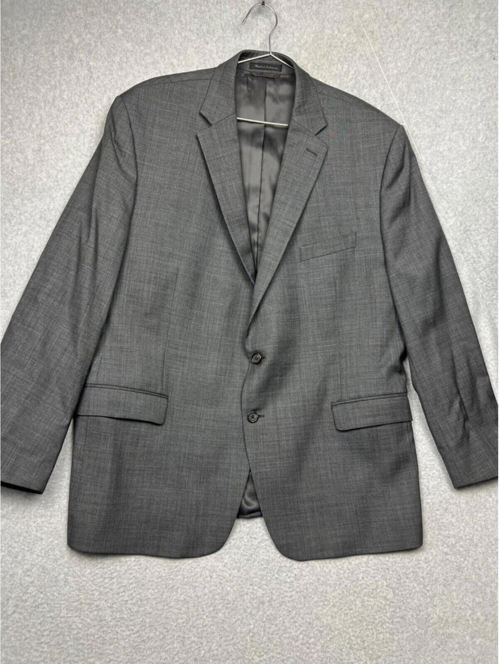 Lauren Ralph Lauren Wool Sport Blazer Jacket Mens 48R Gray Career Office Simple